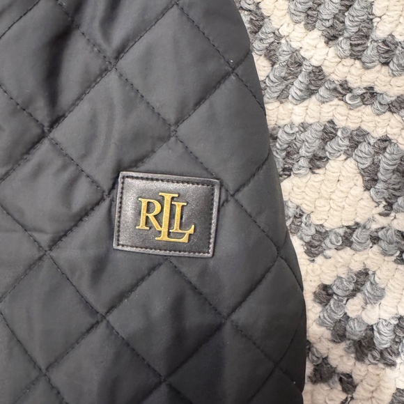 Ralph Lauren Black Women's Faux-Suede-Trim Quilted coat - Picture 4 of 9